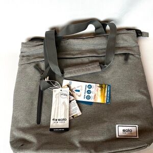 Solo New York Recycled Laptop Tote Bag NWT Fits 15.6” Laptop Work Bag